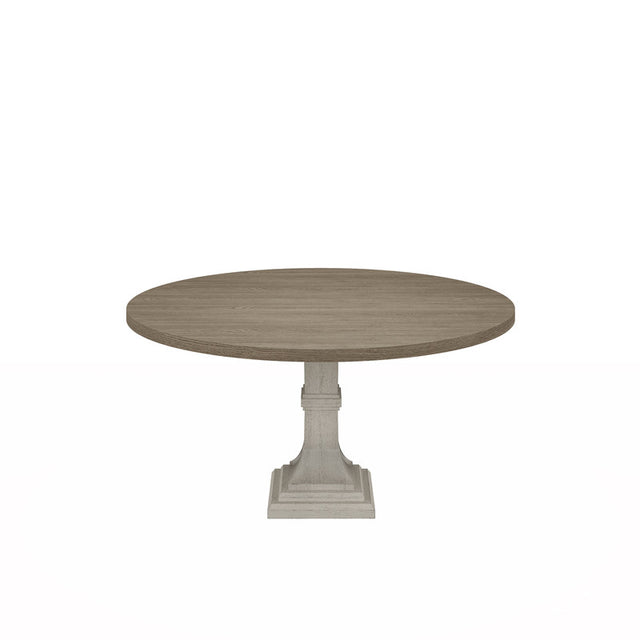 Tannen White/Gray 59" Round Dining Table