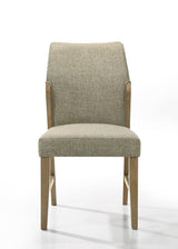 Eden Beige 20"W Linen Dining Chair (Set of 2)