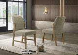 Eden Beige 20"W Linen Dining Chair (Set of 2)