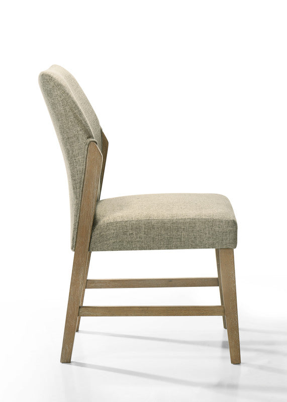 Eden Beige 20"W Linen Dining Chair (Set of 2)