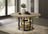 Eden Rustic Oak 59" Round Dining Table