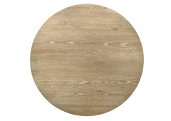 Eden Rustic Oak 59" 7-Piece Round Dining Set