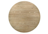 Eden Rustic Oak/White 59" 7-Piece Round Dining Set
