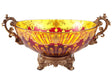 Victoria Yellow & Red Bowl  / HD-3005 - Ornate Home