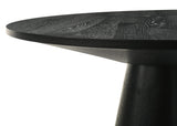 Jasper Ebony Black 47" 5-Piece Round Counter Height Dining Set