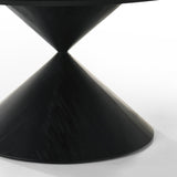 Haven Ebony Black 59" Round Dining Table