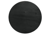 Haven Ebony Black 59" 7-Piece Round Dining Set with Barrel Chairs