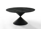 Haven Ebony Black 59" Round Dining Table