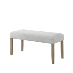 Tabitha Light Oak 41"W Fabric Dining Bench