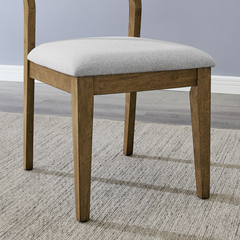 Darla Walnut Oak 72" 6-Piece Rectangular Dining Set with Bench