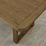 Darla Walnut Oak 72" 5-Piece Rectangular Dining Set