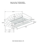 Sadie Grey Twin Daybed w/ Trundle - Ornate Home