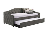 Sadie Grey Twin Daybed w/ Trundle - Ornate Home