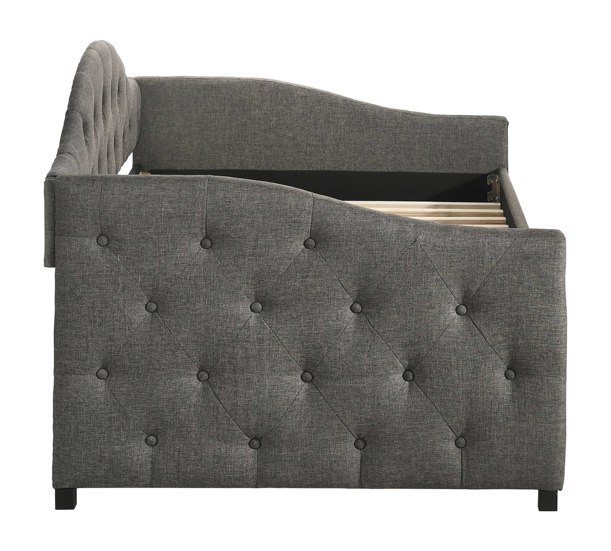 Sadie Grey Twin Daybed w/ Trundle - Ornate Home