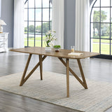 Darla Walnut Oak 70" Rectangular Dining Table