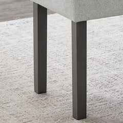 Selena Gray 40"W Fabric Dining Bench