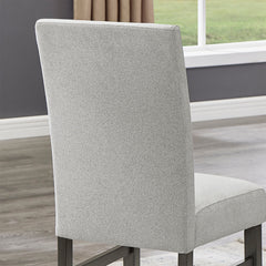 Selena Gray 19"W Fabric Dining Side Chair (Set of 2)