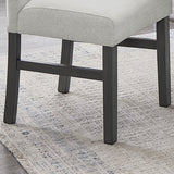 Selena Gray 19"W Fabric Dining Side Chair (Set of 2)