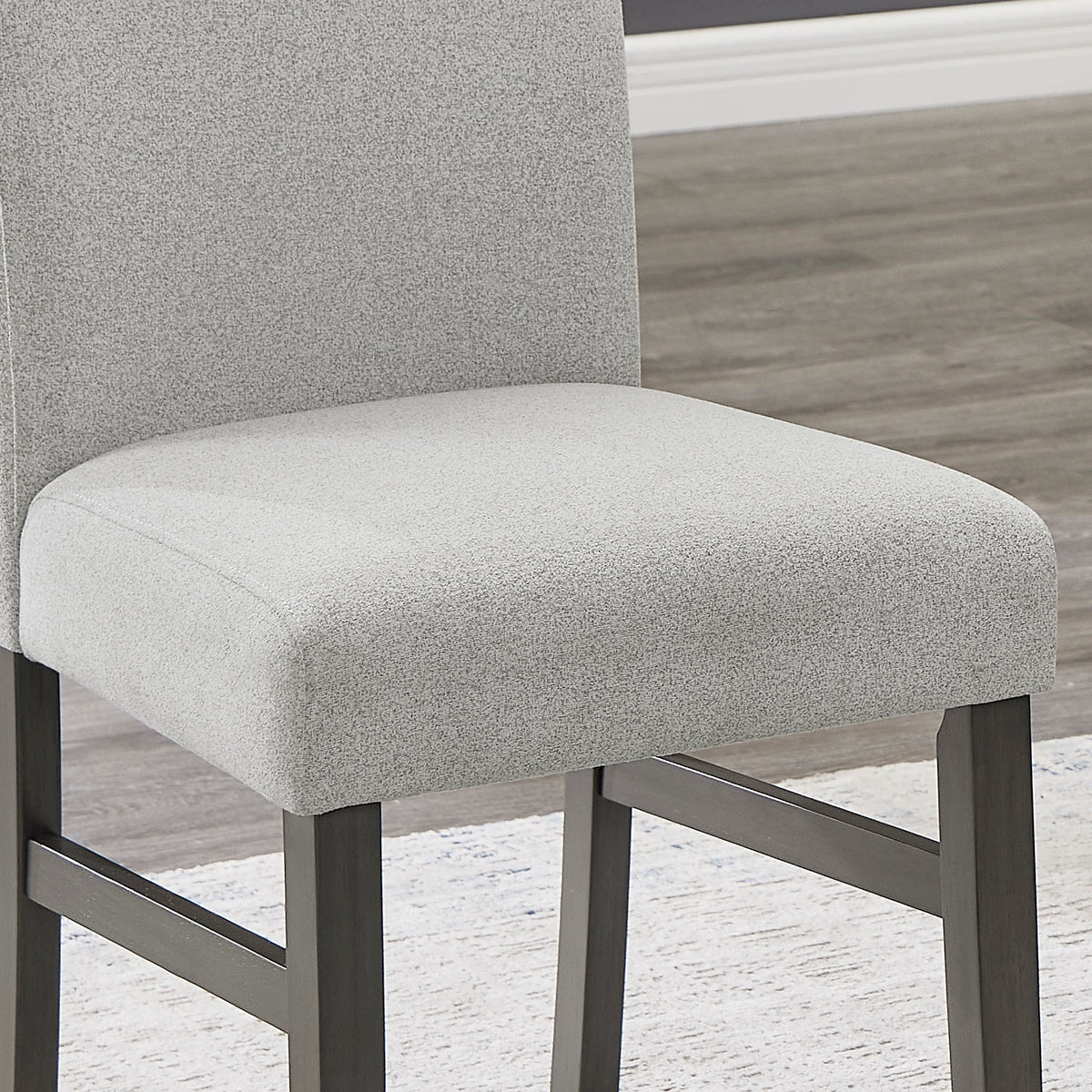 Selena Gray 19"W Fabric Dining Side Chair (Set of 2)