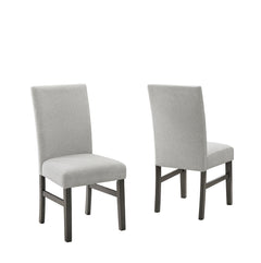 Selena Gray 19"W Fabric Dining Side Chair (Set of 2)
