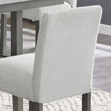 Selena Gray 19"W Fabric Counter Height Chair (Set of 2)