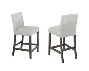 Selena Gray 19"W Fabric Counter Height Chair (Set of 2)