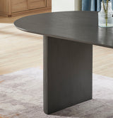Valencia Gray 80" Oval Dining Table