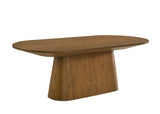 Andrew Walnut 88" 7-Piece Oval Dining Set