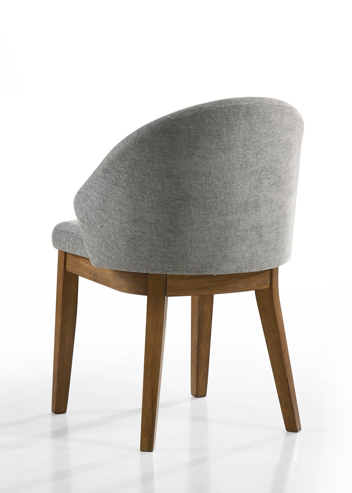 Andrew Walnut 22"W Fabric Barrel Dining Chair (Set of 2)