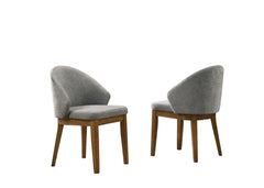 Andrew Walnut 47" 5-Piece Round Dining Set