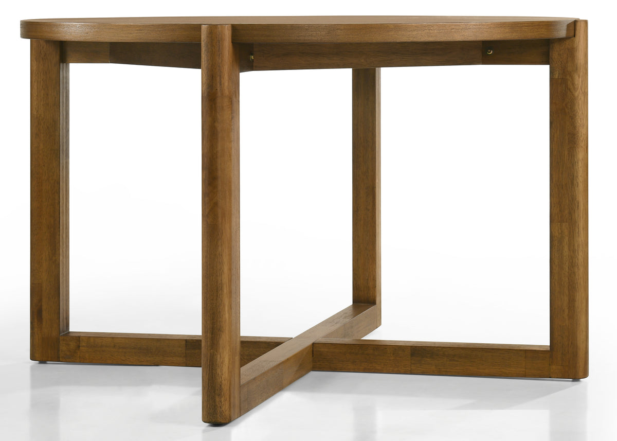 Andrew Walnut 47" 5-Piece Round Dining Set