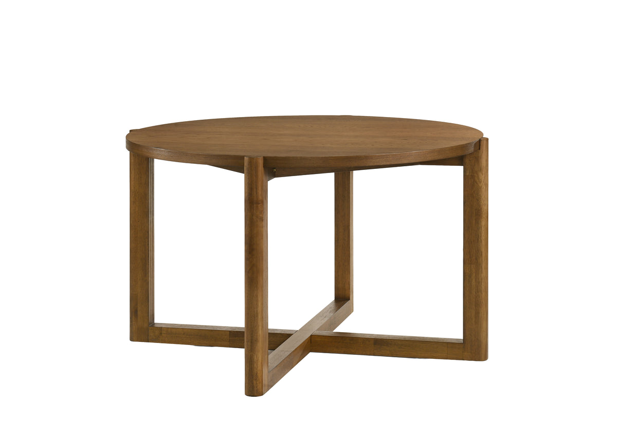 Andrew Walnut 47" Round Dining Table