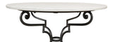 Maison Forge Ivory Iron And Marble Table