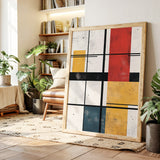 Modular Rhythm – Abstract Primary Color Grid Art
