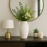 Laylaford White Ceramic Textured Jug with Handles