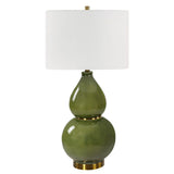 Gourd Green Table Lamp