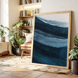 Serene Ocean Waves Abstract Painting