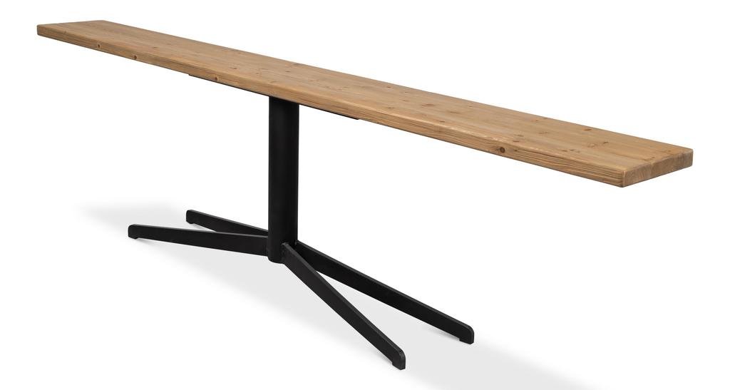 Architectural Lines Beige Wall Console Table