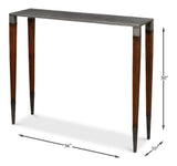 Burnford Grey Console Table
