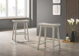 Alonzo Light Gray 17.5"W Backless Counter Height Stool (Set of 2)