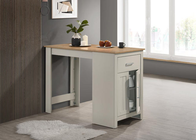 Alonzo Light Gray 47" Counter Height Table