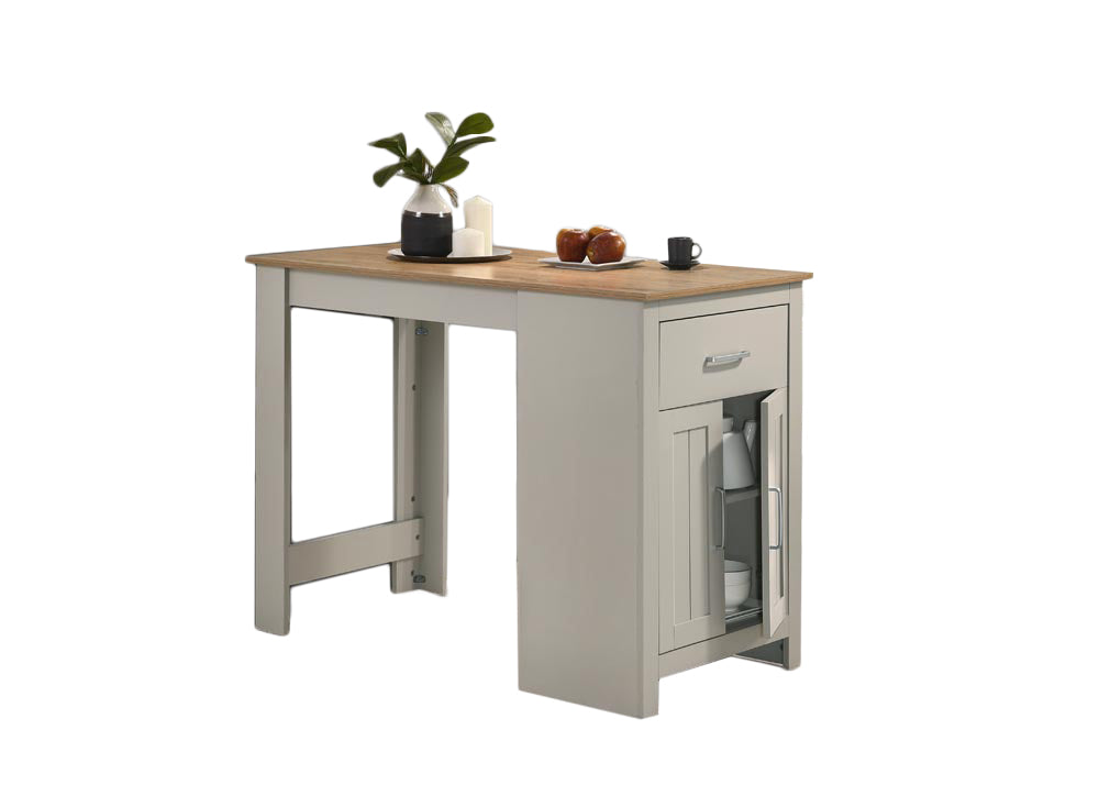 Alonzo Light Gray 47" Counter Height Table