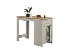 Alonzo Light Gray 47" Counter Height Table