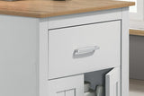 Alonzo Oak/White 47" Counter Height Table