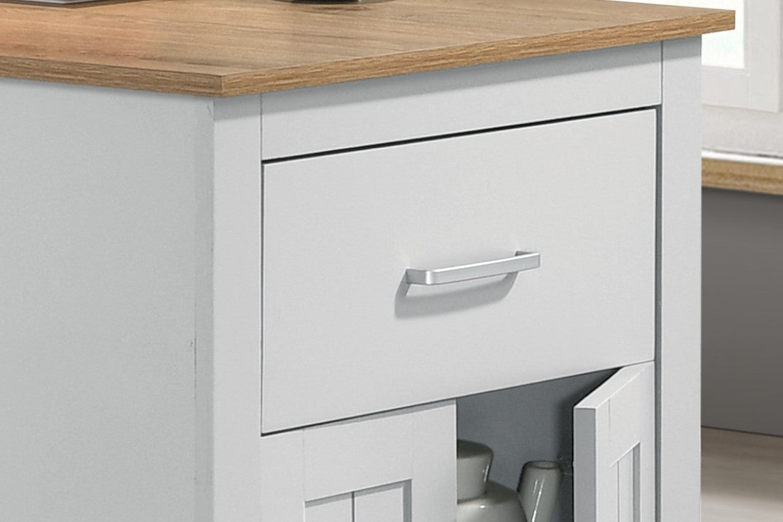 Alonzo Oak/White 47" Counter Height Table