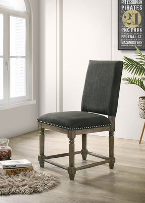 Everton Gray 19"W Fabric Dining Chair (Set of 2)