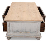 Base And Crown White Coffee Table