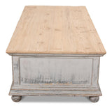Base And Crown White Coffee Table