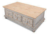 Base And Crown White Coffee Table