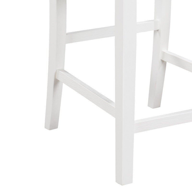 Graham White 20"W Fabric Counter Height Chair (Set of 2)